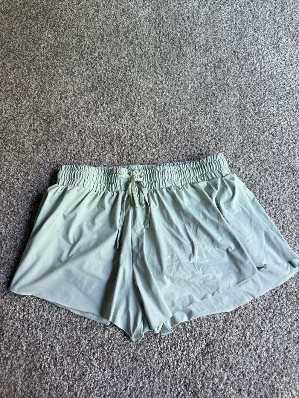 Light Mint Women's Elastic Waist Shorts
